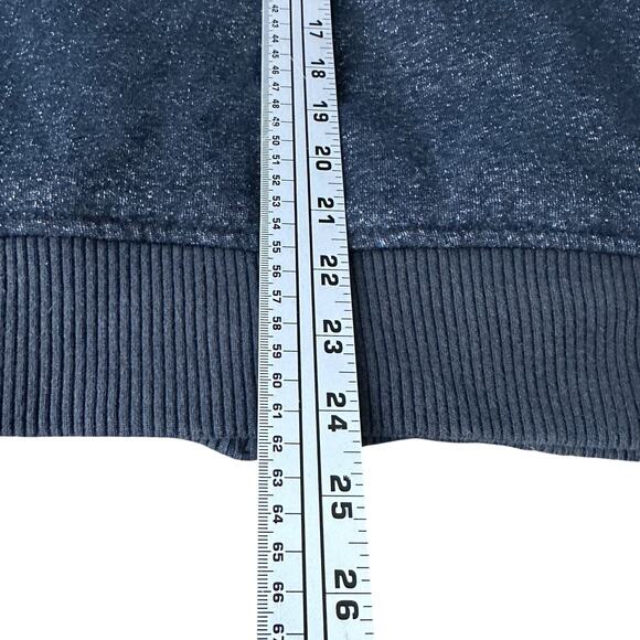 Vintage Fox Sasquatch Sherpa Lined Hoodie Mens Small Gray Speckled Full Zip Y2K - Picture 11 of 12